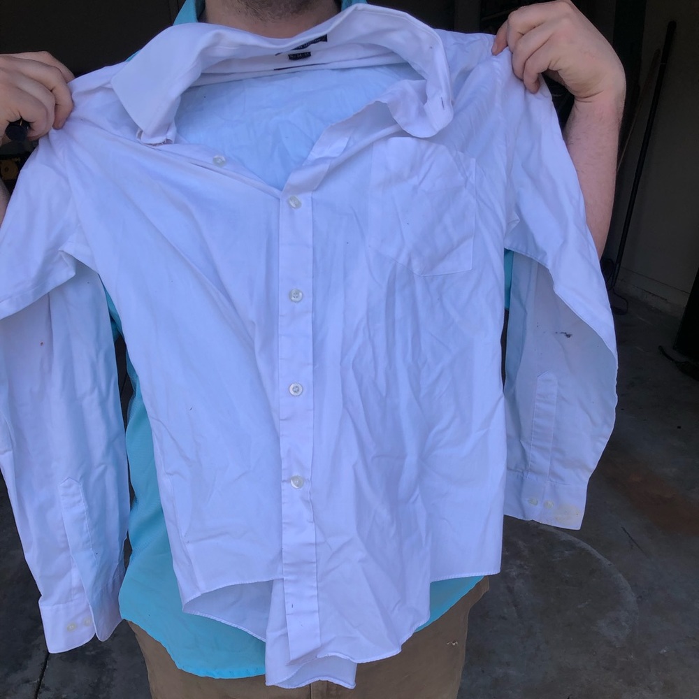 Mens White button up